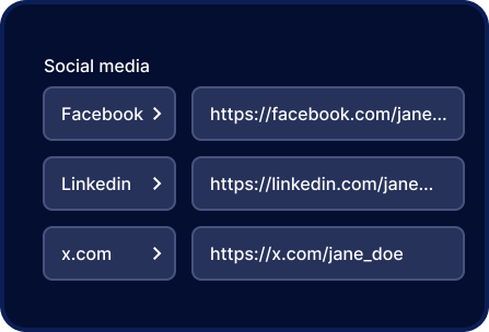 add social media links